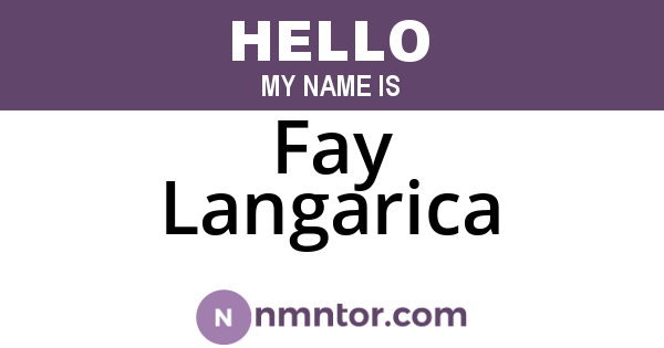 Fay Langarica
