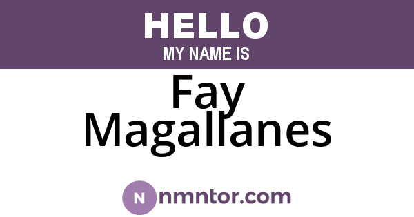 Fay Magallanes