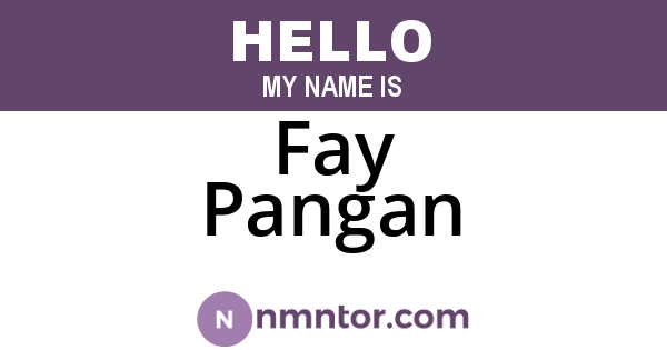 Fay Pangan