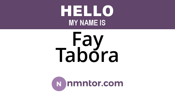 Fay Tabora