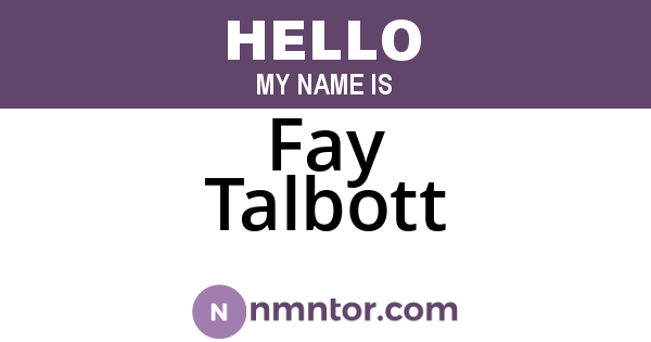 Fay Talbott