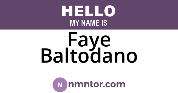 Faye Baltodano