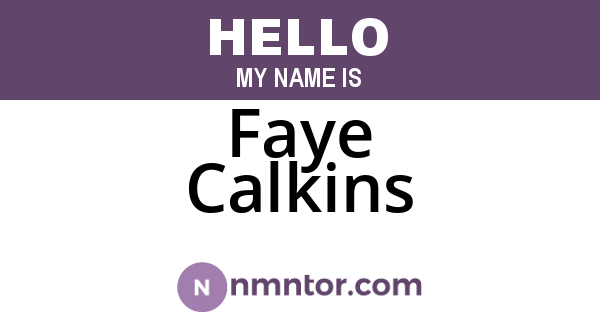 Faye Calkins