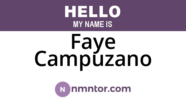 Faye Campuzano