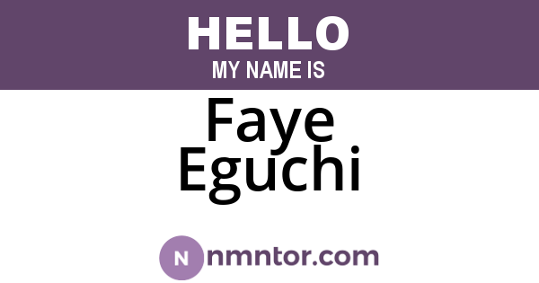Faye Eguchi