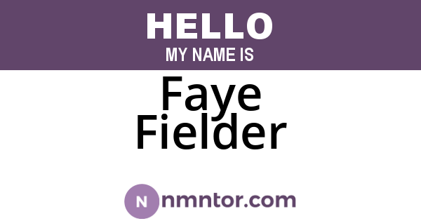 Faye Fielder