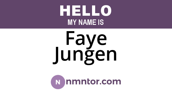 Faye Jungen