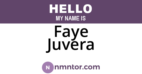 Faye Juvera