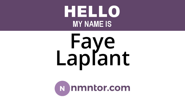 Faye Laplant
