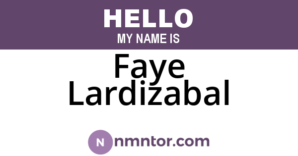 Faye Lardizabal