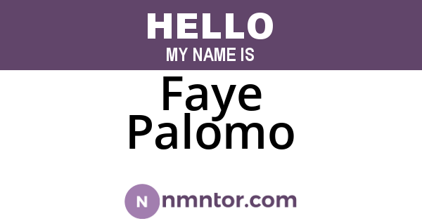 Faye Palomo