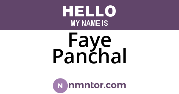 Faye Panchal