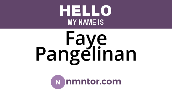 Faye Pangelinan