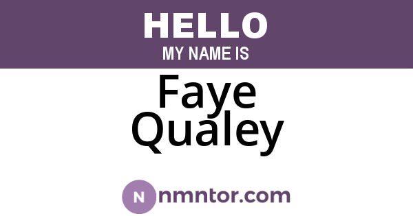 Faye Qualey