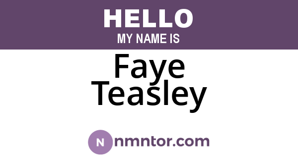 Faye Teasley