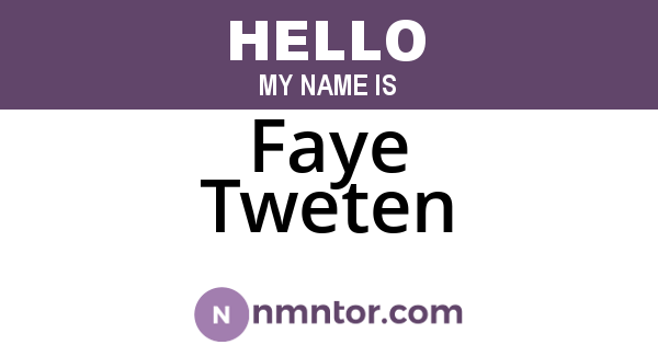 Faye Tweten
