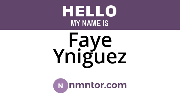 Faye Yniguez