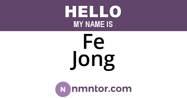 Fe Jong