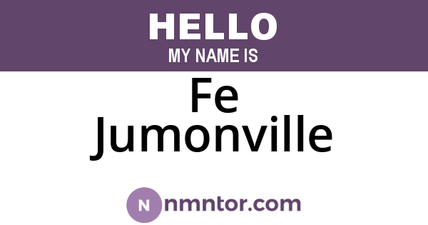 Fe Jumonville