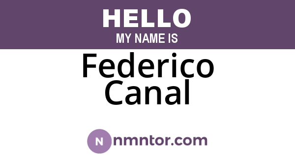 Federico Canal