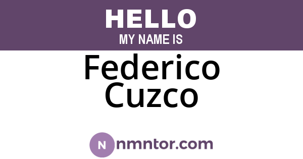 Federico Cuzco