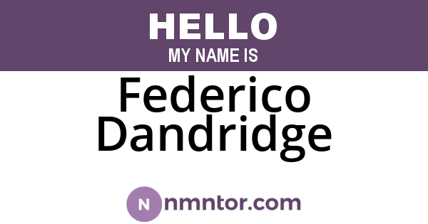 Federico Dandridge