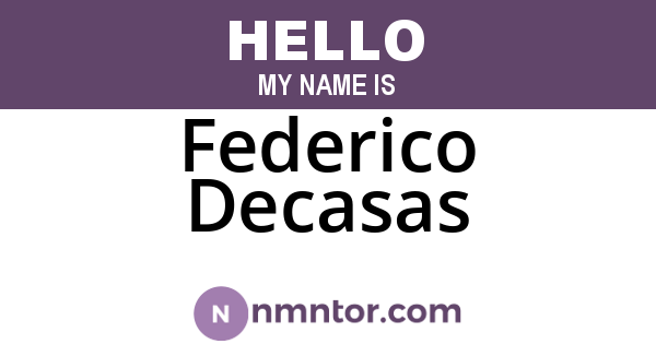 Federico Decasas