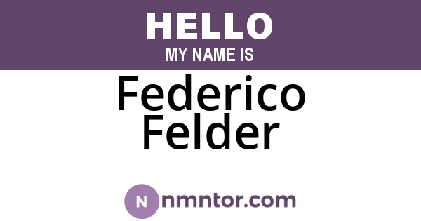 Federico Felder