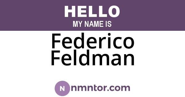 Federico Feldman