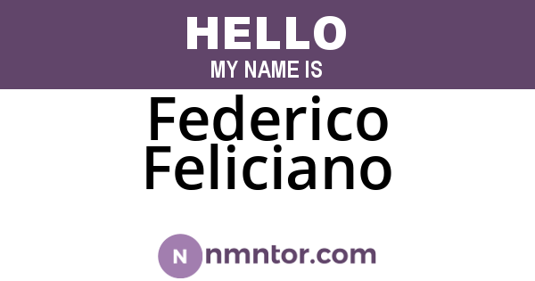 Federico Feliciano