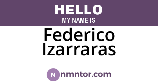 Federico Izarraras