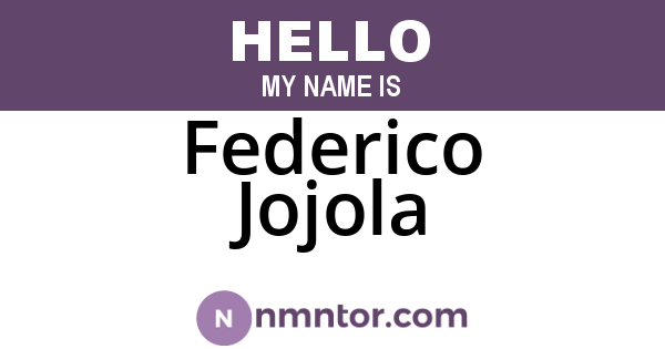 Federico Jojola