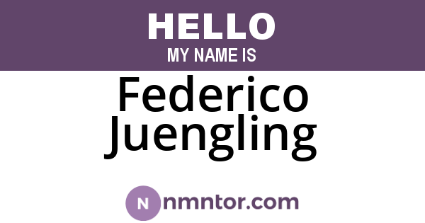 Federico Juengling