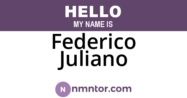 Federico Juliano