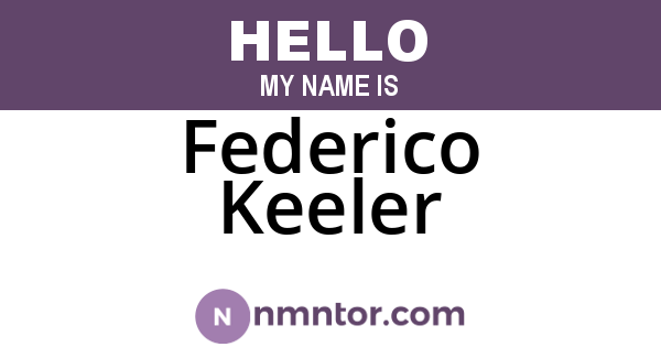 Federico Keeler