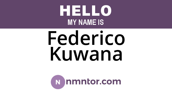 Federico Kuwana