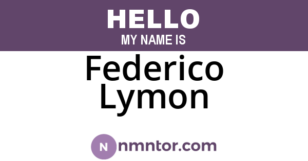 Federico Lymon