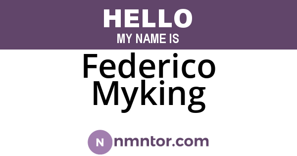 Federico Myking