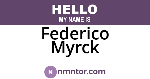Federico Myrck