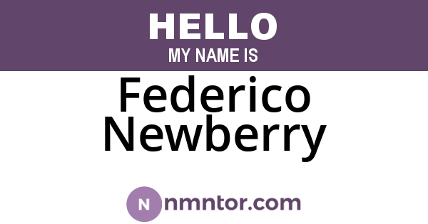 Federico Newberry