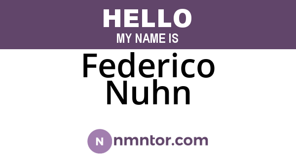Federico Nuhn