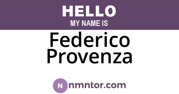 Federico Provenza