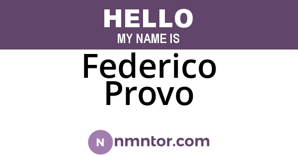 Federico Provo