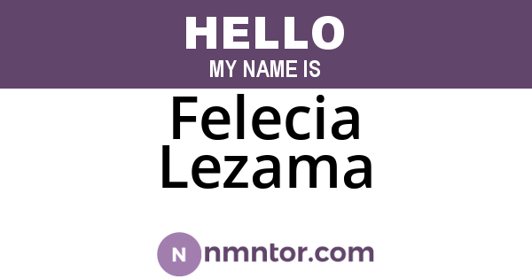 Felecia Lezama