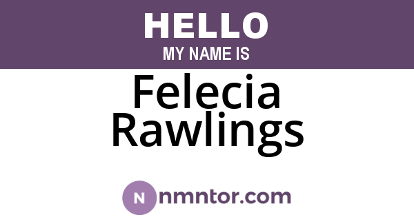 Felecia Rawlings