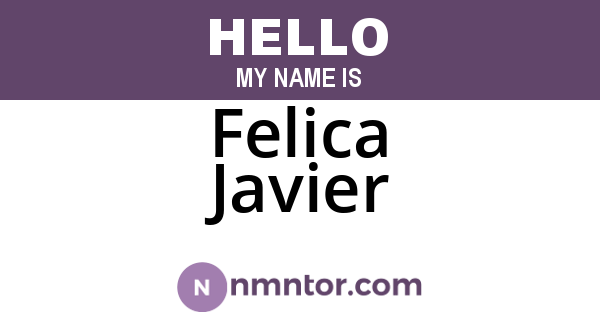 Felica Javier