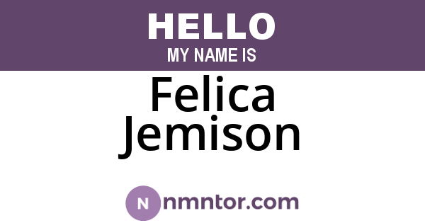 Felica Jemison