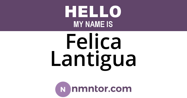 Felica Lantigua