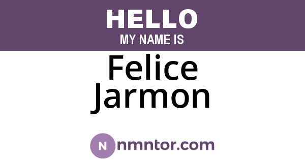 Felice Jarmon