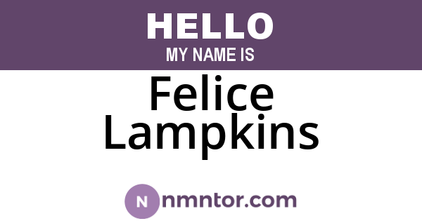 Felice Lampkins